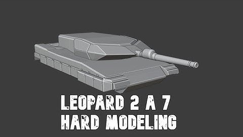 Leopard 2a7 - Speed modeling/preparing chassis for the tower - pt. 01
