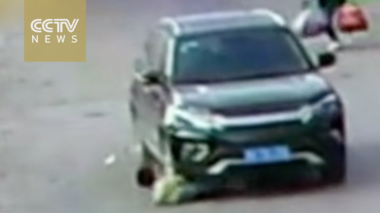 Girl miraculously survives after being run over by SUV - YouTube