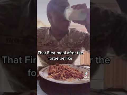That first meal after FTX in Basic Training was like