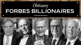 Obituary: Famous Billionaires WE LOST in 2023 - 2024