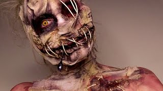 Voodoo Doll Make-up Tutorial - coolest Voodoo doll ever!