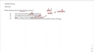 HKDSE Physics 2023 33
