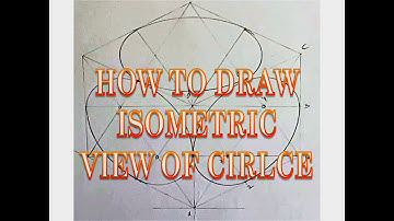DRAW AN ISOMETRIC CIRCLE -Four Center Method