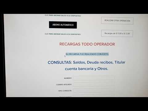 COMO REGISTRARTE Y.  PROBAR SISTEMA DE RECARGAS VIRTUALES?