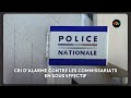 Ref:d03GyDLxym8 Le commissariat de saint-brieuc est en sous effectif. cri d'alarme des repr�sentants des policiers.