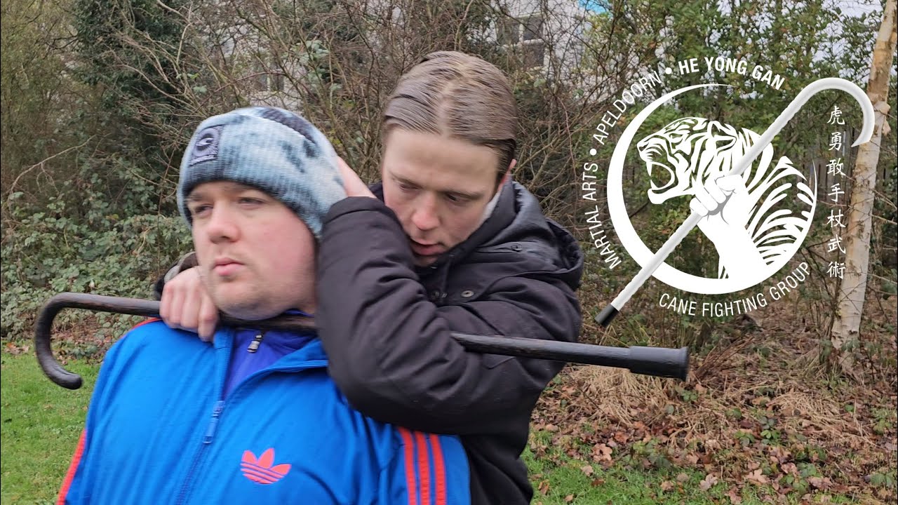 Cane Fighting Sleeperhold Choke Martial Arts YouTube