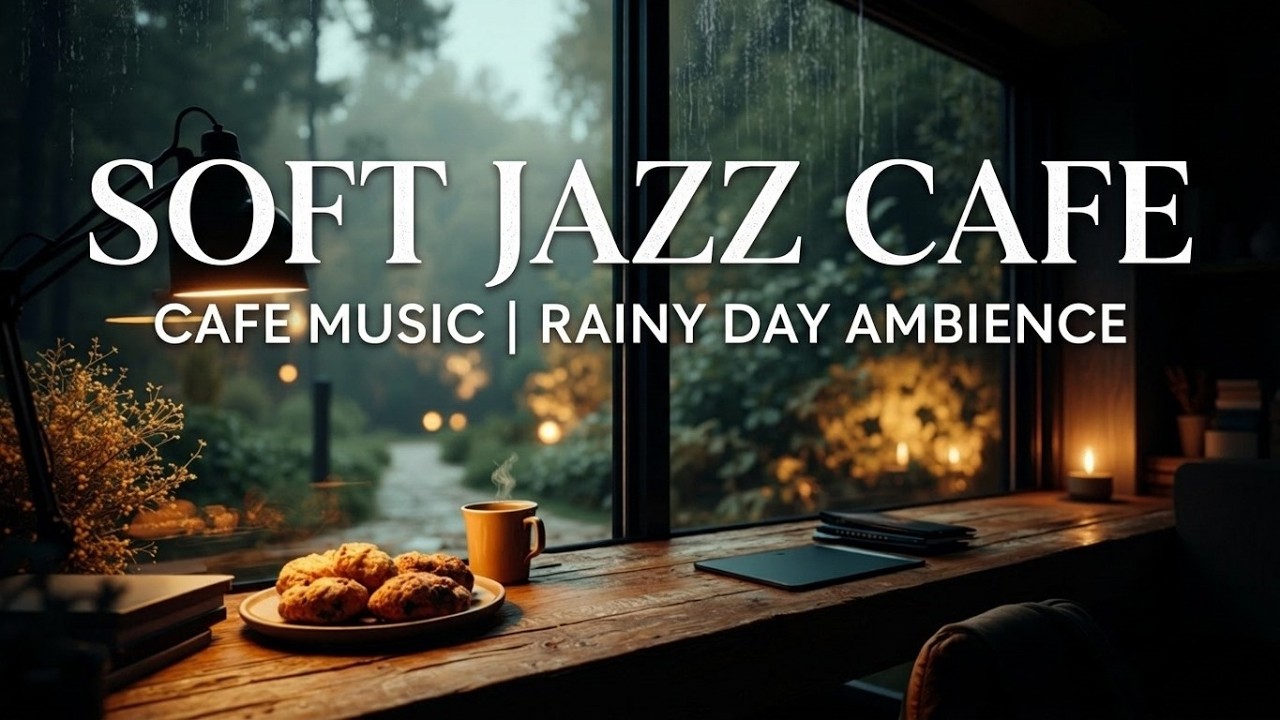 Soft jazz cafe | Cozy night jazz music for relaxation and sleep in a ...