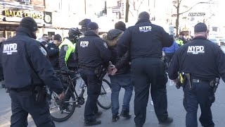 Palestine Protest: 7 Adults, 1 Teen Arrested / Astoria, Queens NYC 2.19.24