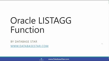 Oracle LISTAGG Function