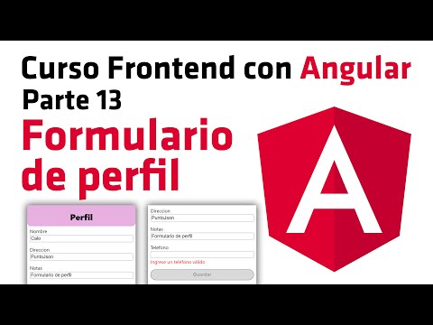 Formulario de perfil - Curso Frontend con Angular: parte 13