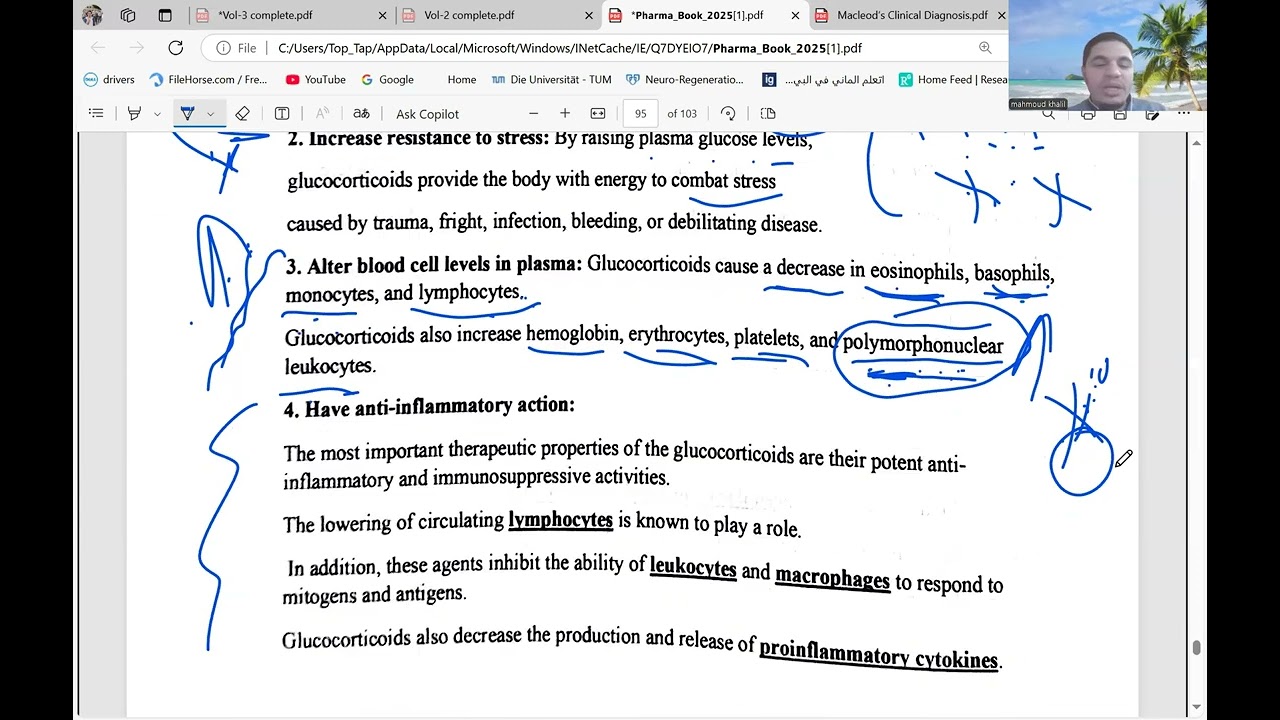 المحاضرة السابعة corticostroids  2  جزء تاني شرح وحل فارما تطبيقية تانية تمريض
