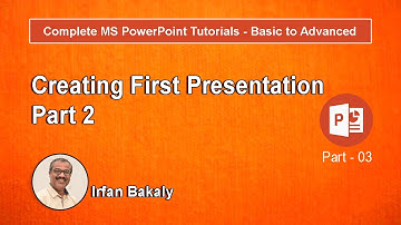 Part 3 Creating First Presentation   Part 2 Urdu Tutorials by Irfan Bakaly