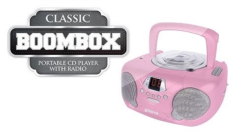 groov-e | Boombox Portable CD Player with Radio