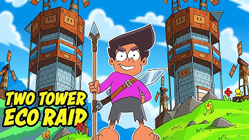 Finding Insane Loot by Eco Raiding these TWO TOWERS in Rust!!!