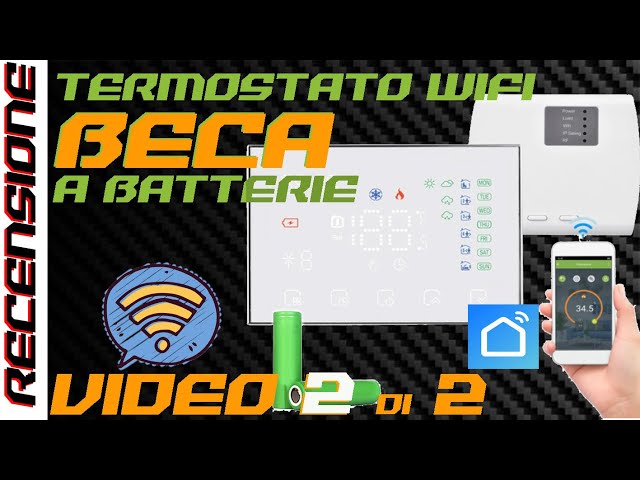 Beca WiFi Batería Termostato BHT-8000RF-GBW Calefacción eléctrica