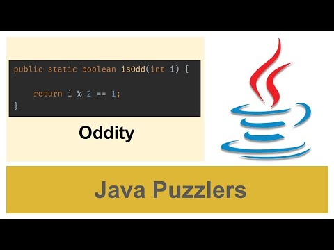 Java Puzzlers - Oddity | Odd Number Logic For Integers - YouTube