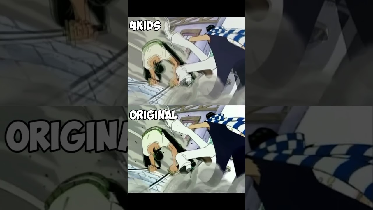 One Piece 4 kids vs original Luffy Zoro Nami bản gốc và bản làm lại khác nhau ntn 