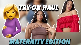 TRY-ON HAUL- MATERNITY EDITION (SHEIN, H&amp;M, ROSS, TJ MAXX, AMAZON)