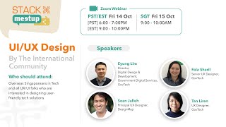 STACK-X Meetup - UX/UI Design by the International Community