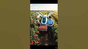 AI Robotic Machine Harvesting Tomatoes | Smart Farming Technology
