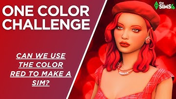 Using The Color Red to Create a Sim!❤️(Base Game and Custom Content) | The Sims 4