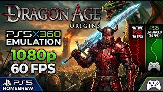Dragon Age: Origins - PS5 1080p 60FPS Gameplay Test (PS5X360 Emulation)