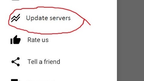 Secret Button to update Wire TUN VPN Servers