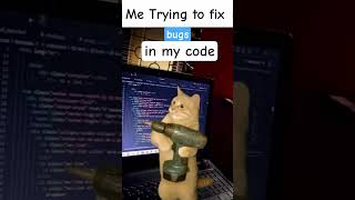 Debugging be like… 🐱💻 #funnycode #codefail #bugfix #codememe #codinglife #devlife
