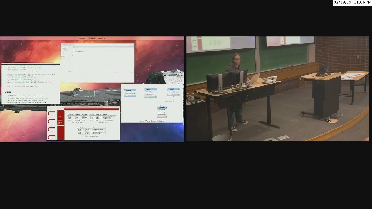 Lecture 3.2 - Databases & SQL (2019/02/19) - YouTube