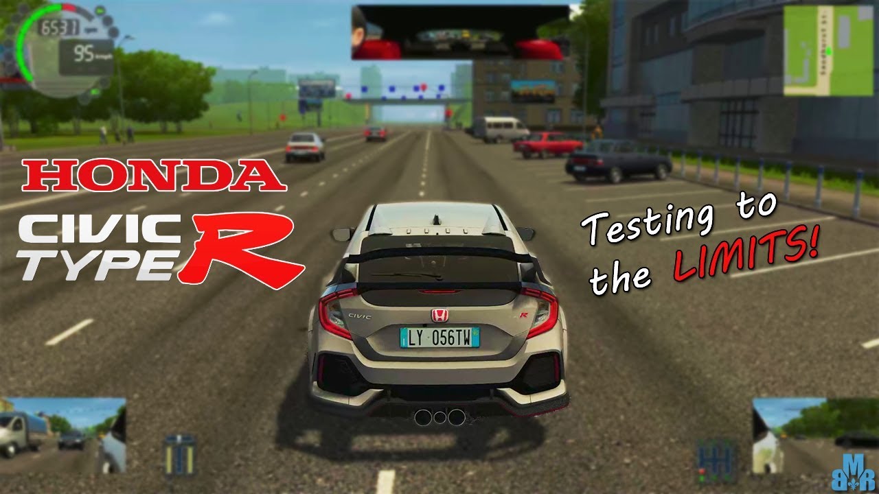 HONDA Civic Type R 2018 - Logitech G29 + Shifter || City Car Driving