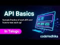 API Basics 1 | What is an API And Methods & Status Codes Explained (Telugu)