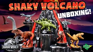 NEW MINIS! Jurassic World "Shakey Volcano" by Epoch Games UNBOXING!!!
