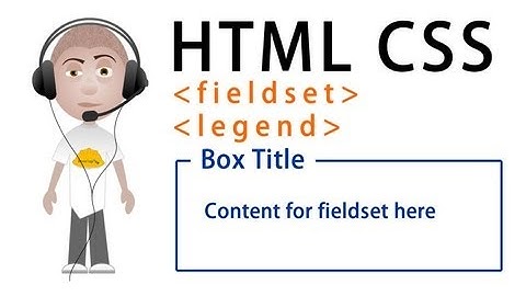 fieldset and legend Element Form Containers HTML CSS Tutorial
