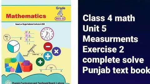 class 4 math unit 5 measurement exercise 2 complete solve/units of length (addition & subtraction)