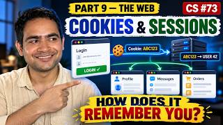 Why Don’t Websites Ask You to Login Again and Again | Cookies & Sessions in Hindi #73
