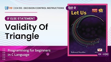 Let Us C Solutions | C Programming | Find validity of Triangle