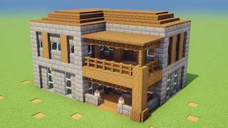 How to Build a Stone Brick House | Minecraft Tutorial