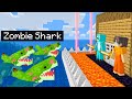 Zombie sharks vs safest security house in minecraft