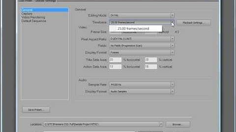 03 02 Custom Project Settings & Presets pt 1