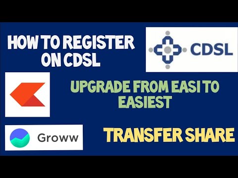 How to register on CDSL account, Easi to Easiest, online transfer share