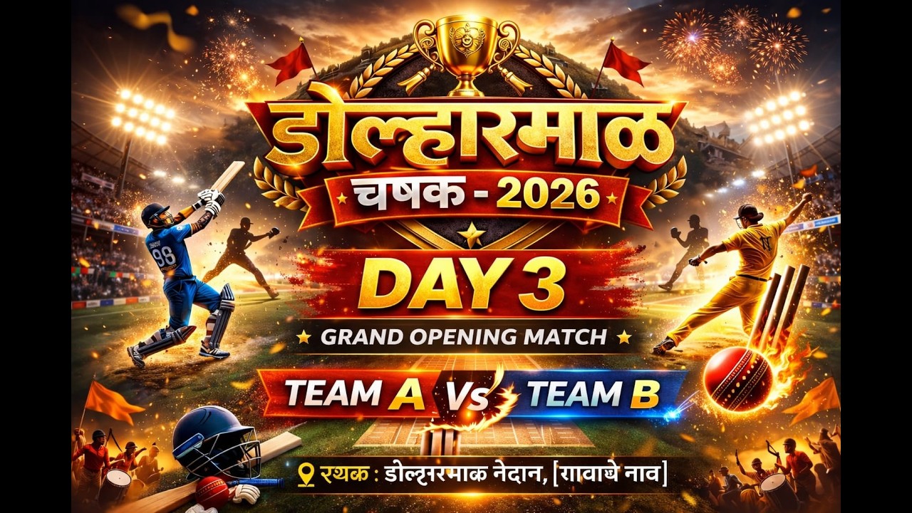 DAY_3 🔥 DOLHARMAL CHASHK 2026 🏏 | डोल्हारमाळ चषक ||पर्व-1|| LIVE – 7T Sports Live 🎥