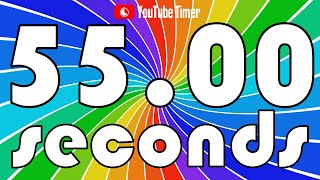 55 SECONDS Timer Countdown 🏳️‍🌈 Rainbow