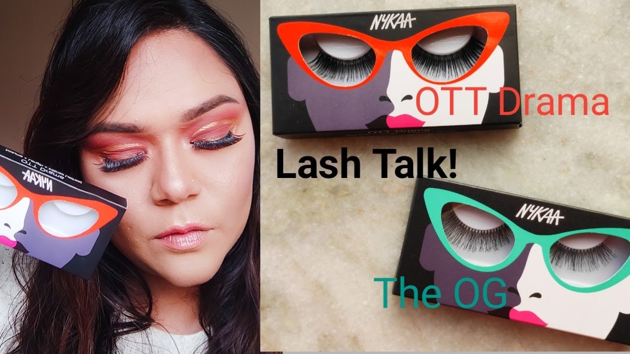 Nykaa Lash Talk False Lashes // Try on & Review // OTT Drama & The OG
