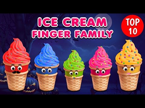 Ice Cream Finger Family Rhyme | Halloween Finger Family Songs