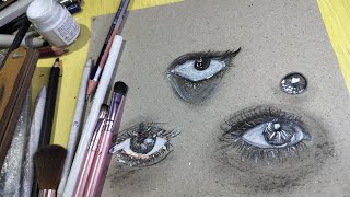 EYES SKETCH || Hyper Realistic Eye 👀|| creative art by Simran|| Easy step by step tutorial 