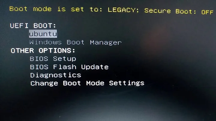 Let's remove Ubuntu from Bios/Boot menu