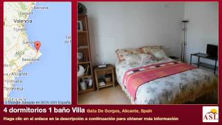 4 dormitorios 1 baño Villa se Vende en Gata De Gorgos, Alicante, Spain