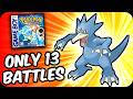 Can Golduck beat Pokemon Red/Blue with only 13 battles?