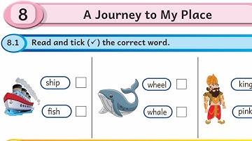 5th standard English workbook answers Unit 8  A journey to my place