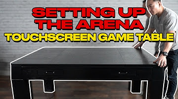 Setting Up The Arena Touchscreen Game Table- Onyx Color - Timelapse
